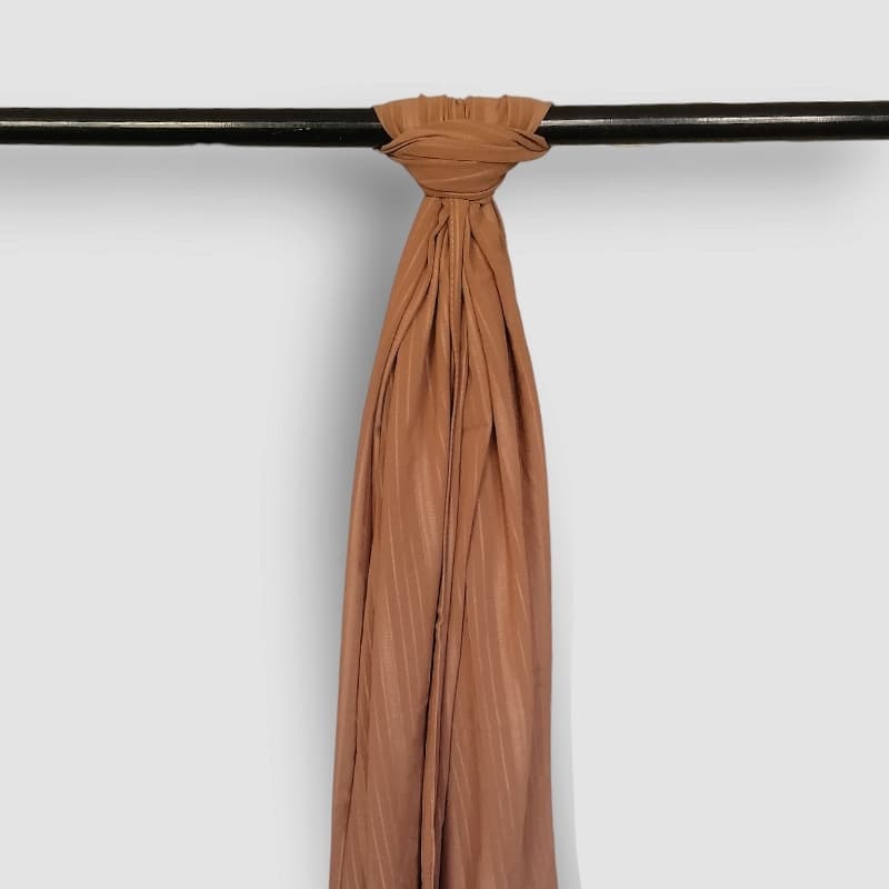 Georgette Self Lining - Camel Brown