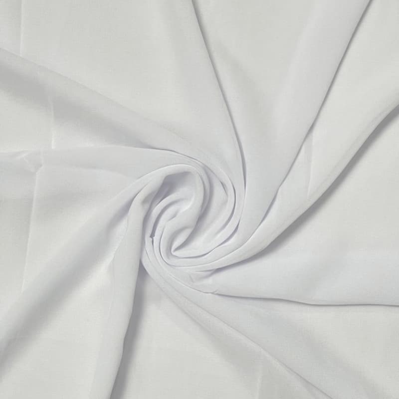 Georgette Chiffon - White