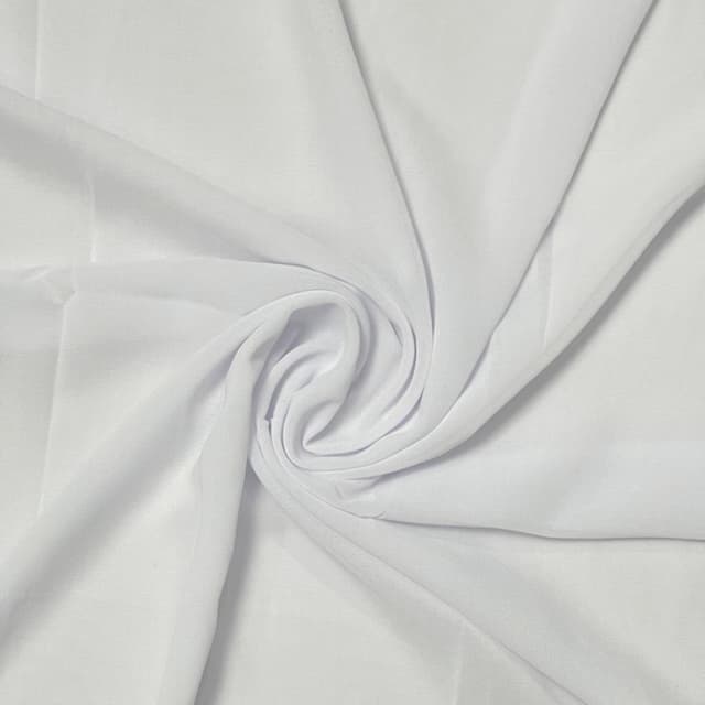Georgette Chiffon - White